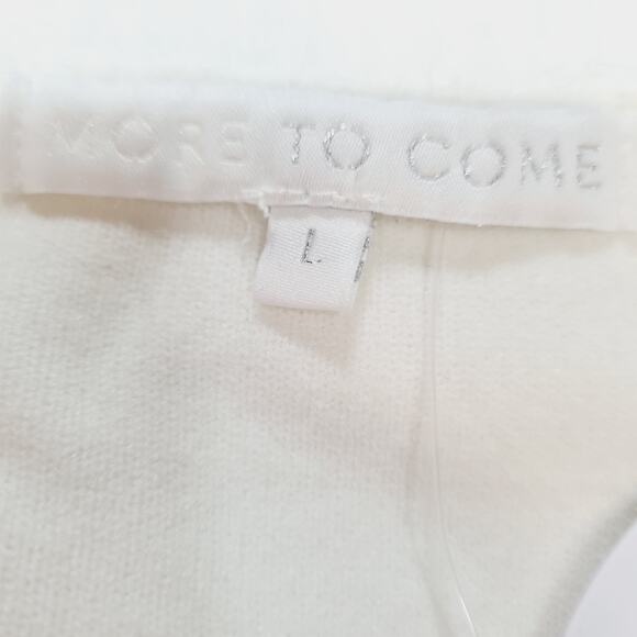 MORE TO COME Izzy Buttoned Cardigan in Ivory Large - Picture 5 of 9